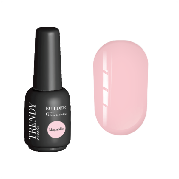 TRENDY - Builder Gel in a bottle Magnolia  15 ml - ג'ל בנייה בקבוק 15 מל צבע ורוד טבעי