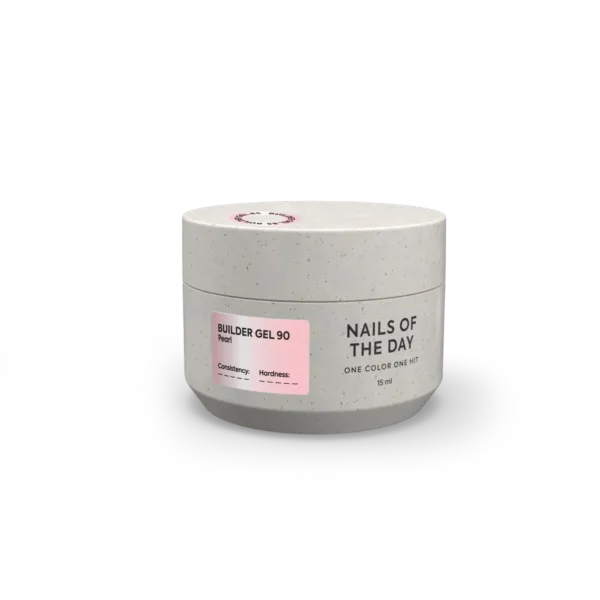 NAILSOFTHENIGHT Builder gel No 90 shell низькотемпературний будівельний гель з перлинним ефектом для нігтів, 15 мл