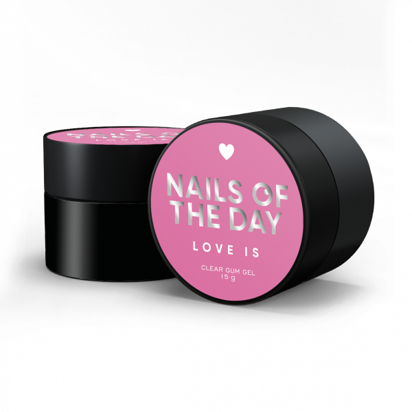 NAILSOFTHEDAY Love is Clear прозора гель-жуйка для створення об’ємних дизайнів на нігтях, 15 г