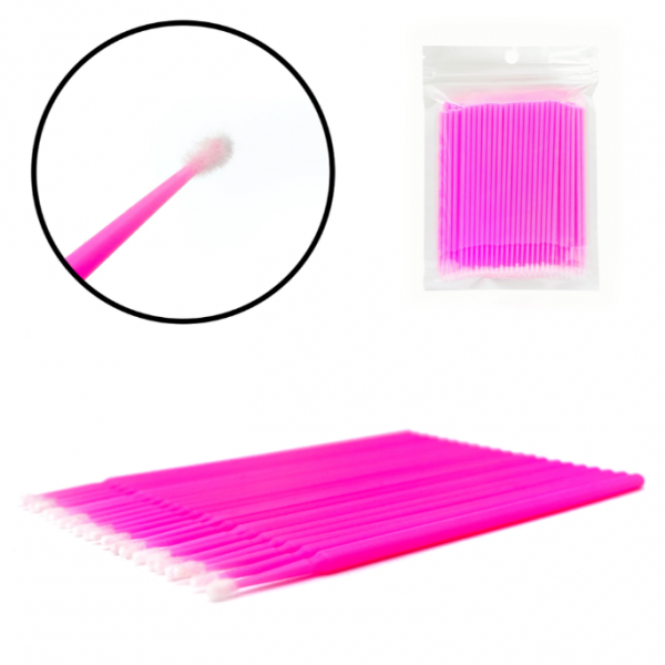 Microbrush for eyelash, in pack, random color, 100pcs pack
