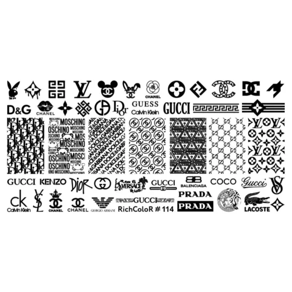 Stamping Nail Art Plate RichColor 114 - Image 2