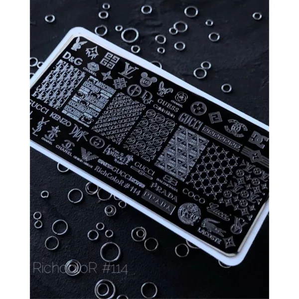 Stamping Nail Art Plate RichColor 114
