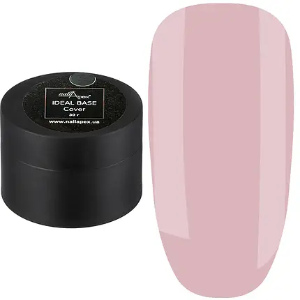 NAILAPEX - IDEAL CAMOUFLAGE BASE №1 (PINK NUDE, TRANSLUCENT), 30ml - 01 כאבר בייס אידיאלי 30 מל צבע - ורוד ניוד