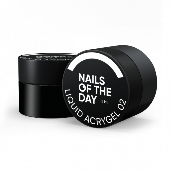 NAILSOFTHEDAY - Liquid Acrygel 02 рідкий акригель нової формули для нігтів, 15 мл