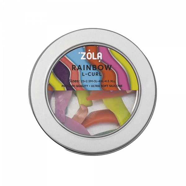 ZOLA - LAMINATING ROLLERS RAINBOW L-CURL - (2S, 2.5M, 3L, 4XL, 4.5XLL) - רולים למינציה קשן בענן לסילסול - Image 3