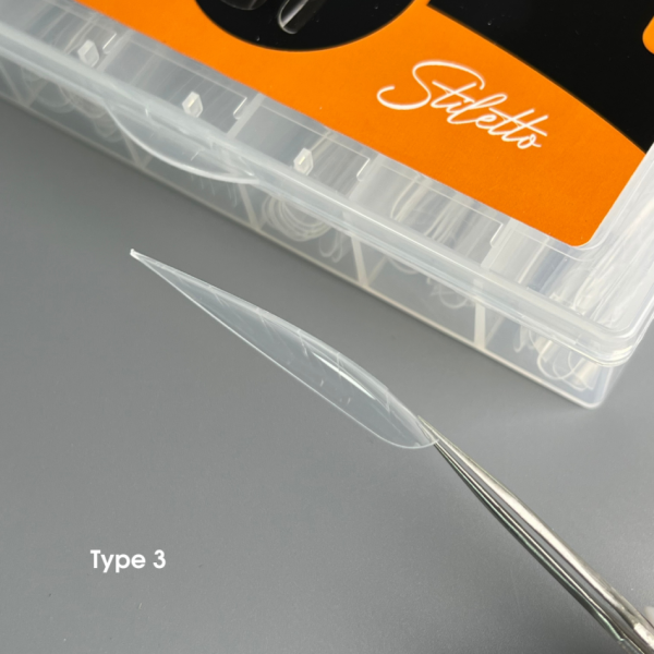 NAILSOFTHEDAY - Dual Form Stiletto (Type 3) — верхні форми стилет/мигдаль для нігтів, 120 шт - Image 3