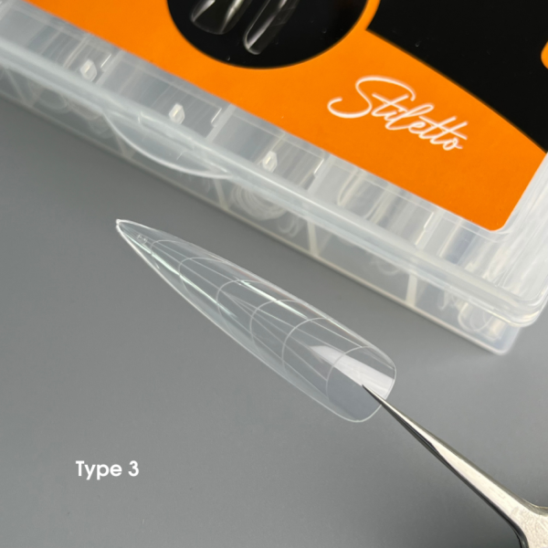 NAILSOFTHEDAY - Dual Form Stiletto (Type 3) — верхні форми стилет/мигдаль для нігтів, 120 шт - Image 4
