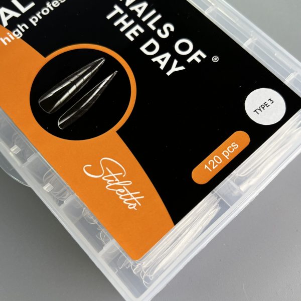 NAILSOFTHEDAY - Dual Form Stiletto (Type 3) — верхні форми стилет/мигдаль для нігтів, 120 шт - Image 2