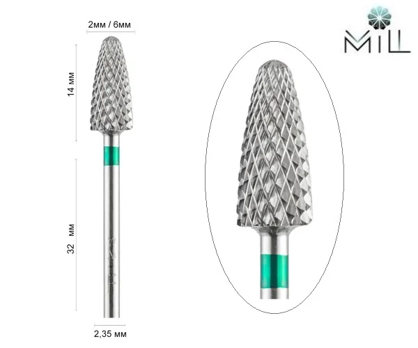 HED - Carbide cutter 274.220.060 MILL green - חותך קרבייד ירוק