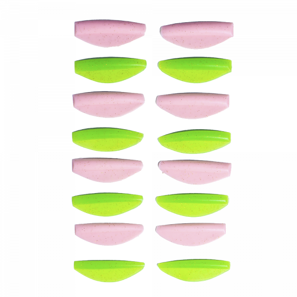 ZOLA - LAMINATING ROLLERS ROUND CURL PINK & GREEN - (S, S1, M, M1, L, L1, XL, XL1) - רולים למינציה עגולים תלתלים ורוד וירוק - Image 2
