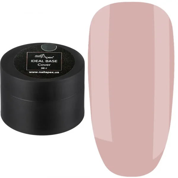 NAILAPEX - IDEAL CAMOUFLAGE BASE №5 (POWDER PINK, TRANSLUCENT), 30 ml - 05 כאבר בייס אידיאלי 30 מל צבע - ורוד פודרה