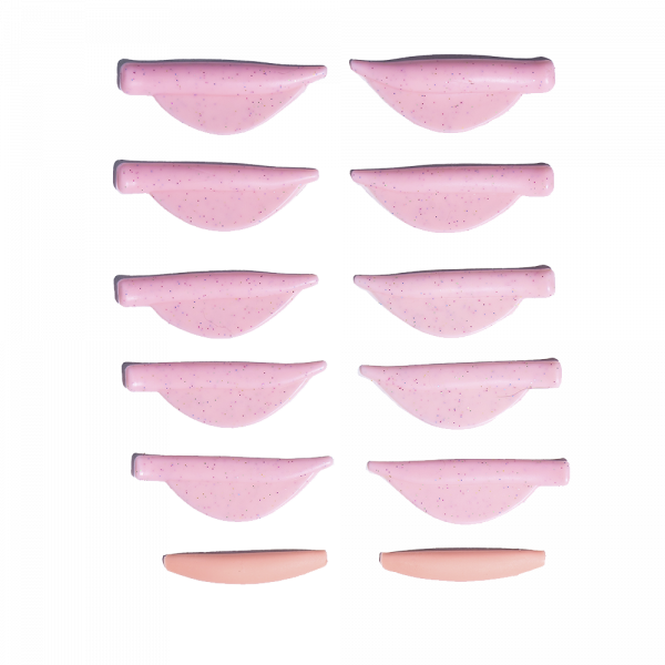 ZOLA - LAMINATING ROLLERS PINKY SHINY PADS - (XS, S, M, L, XL) - רולים למינציה ורדרדים מבריקים - Image 2
