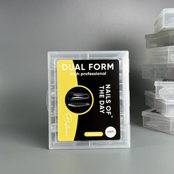 NAILSOFTHEDAY - Dual Form Balerina (Type 8) — верхні форми балерина для нігтів, 120 штук