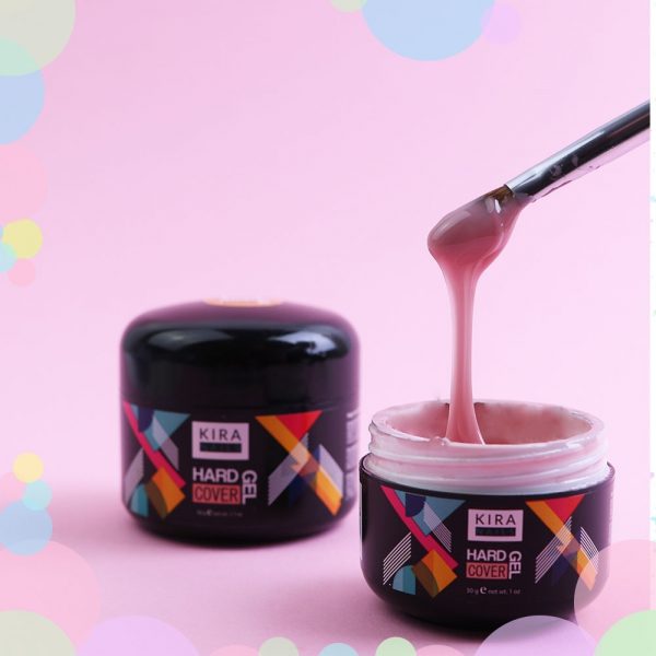 KIRA NAILS Hard gel COVER 50g - ג'ל בנייה קשה 50 מל צבע כאבר - Image 2