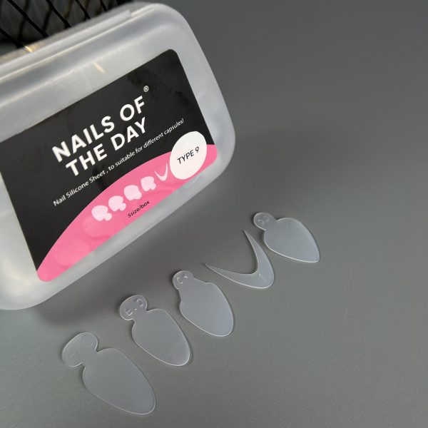 NAILSOFTHEDAY - French tips guide (Type 9) — силіконові трафарети для верхніх форм, 60 шт