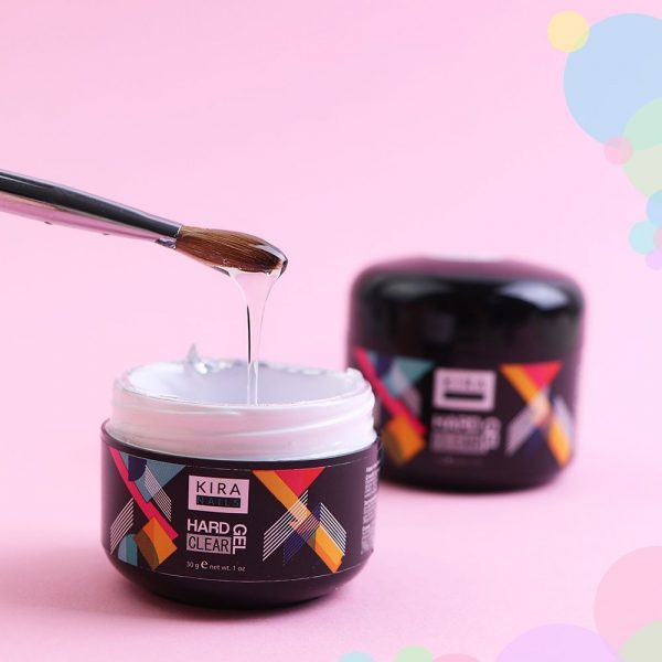 KIRA NAILS Hard gel CLEAR 50g - ג'ל בנייה קשה 50 מל שקוף - Image 2