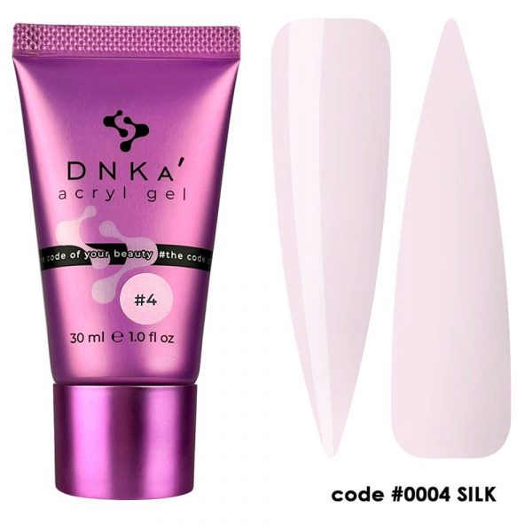 DNKA - Гель для нігтів Аcryl Gel 0004 Silk, 30 мл (у тюбику)