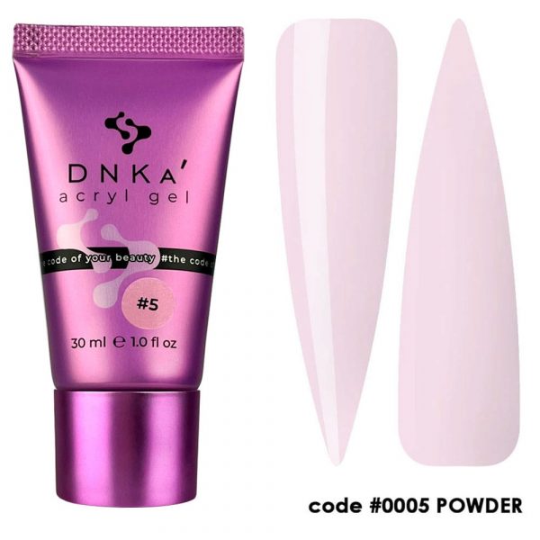 DNKA - Гель для нігтів Аcryl Gel 0005 Powder, 30 мл (у тюбику)