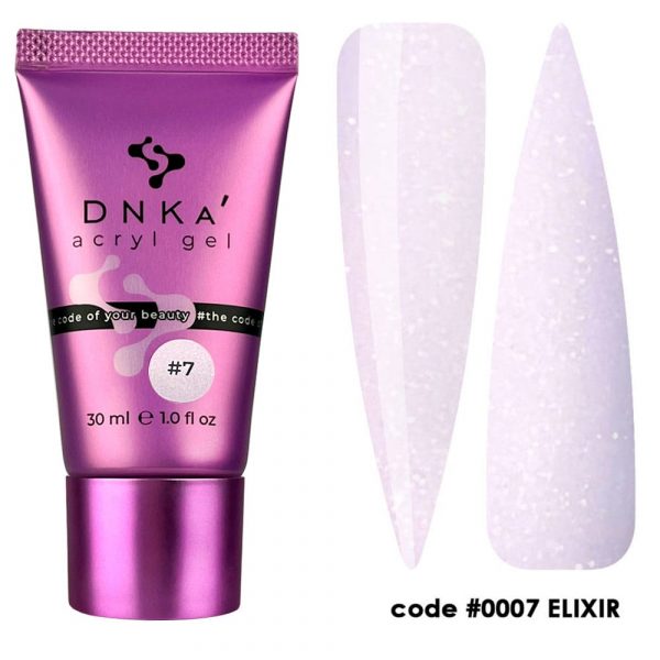 DNKA - Гель для нігтів Аcryl Gel 0007 Elixir, 30 мл (у тюбику)