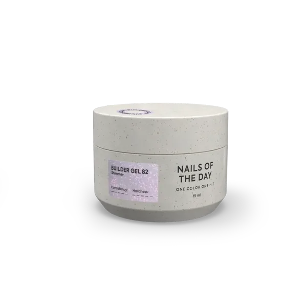NAILSOFTHENIGHT Builder gel No 82 Cinderella будівельний гель з перлинним переливом для нігтів, 15 г