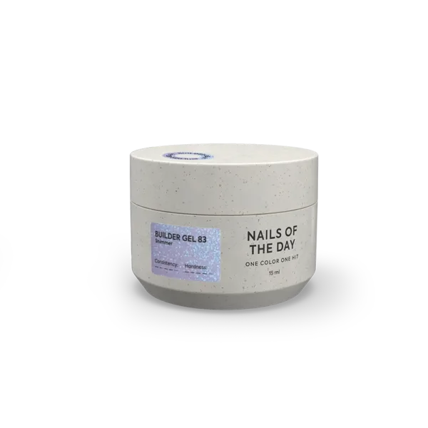 NAILSOFTHENIGHT Builder bel No 83 Cinderella будівельний гель з перлинним переливом для нігтів, 15 г