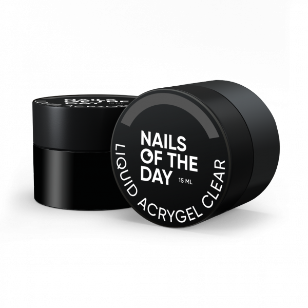 NAILSOFTHEDAY - Liquid Acrygel clear рідкий акригель нової формули для нігтів, 15 мл