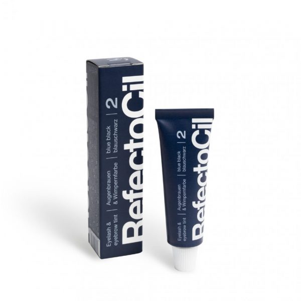 RefectoCil - Paint for eyebrows and eyelashes 15 ml No. 2 (black-blue), - רפקטוסיל צבע לריסים וגבות צבע - שחור כחול, 2