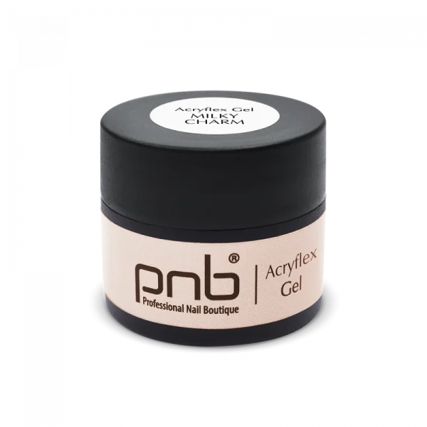 PNB - Acryflex Gel, Milky Charm, 15 ml - אקריל פלקס ג'ל 15 מל צבע - חלבי קסום - Image 2