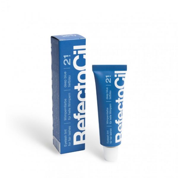 RefectoCil - Paint for eyebrows and eyelashes 15 ml No. 2.1 (deep blue), - רפקטוסיל צבע לריסים וגבות צבע - כחול עמוק, 2.1