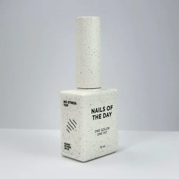 NAILSOFTHEDAY - No stress top ANTI-SCRATCH top, 10 ml глянцевий топ без липкого шару і без уф-фільтрів, топ АНТИЦАРАПКА - Image 2