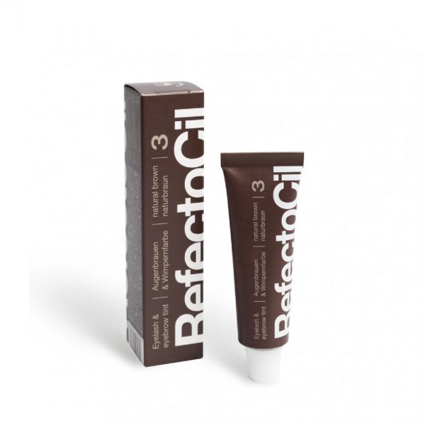 RefectoCil - Paint for eyebrows and eyelashes 15 ml No. 3 (natural brown), - רפקטוסיל צבע לריסים וגבות צבע - חום טבעי מס, 3