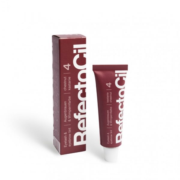 RefectoCil - Paint for eyebrows and eyelashes 15 ml No. 4 (chestnut), - רפקטוסיל צבע לריסים וגבות צבע - ערמוני מס, 4