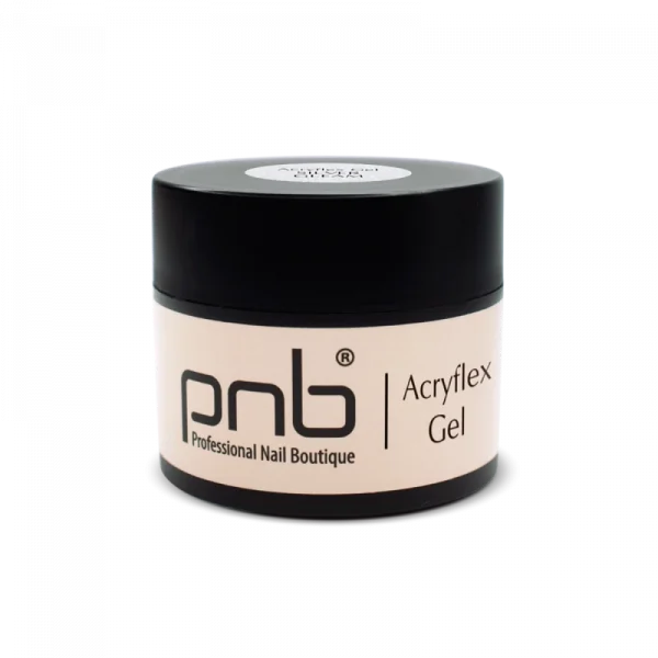 PNB - Acryflex Gel, Silver Gleam, 15 ml - אקריל פלקס ג'ל 15 מל צבע - כסף ברק - Image 2