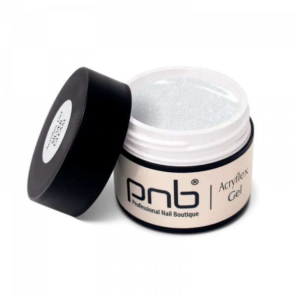 PNB - Acryflex Gel, Silver Gleam, 15 ml - אקריל פלקס ג'ל 15 מל צבע - כסף ברק