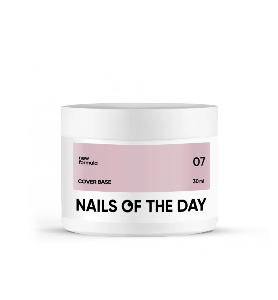 Nails of the day - Cover base NEW Formula latte 07, 30 ml камуфлююче базове покриття для нігтів