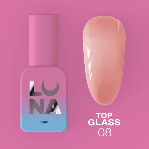 LUNA MOON - Топ для гель-лаку Top Glass №8 13ml