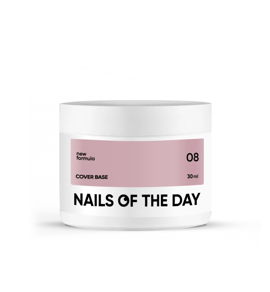 Nails of the day - Cover base NEW Formula cappuccino 08, 30 ml камуфлююче базове покриття для нігтів