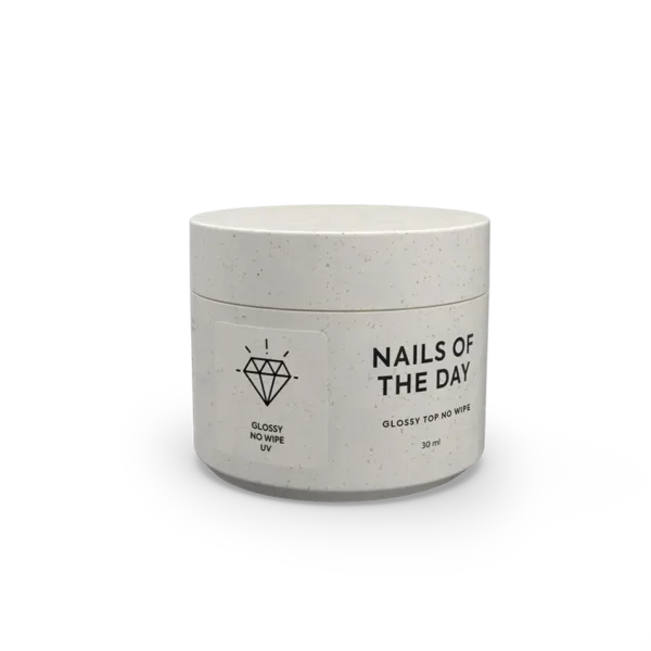 NAILSOFTHEDAY - Glossy top no wipe, and with UV filters, 30 ml глянцевий топ без липкого шару та з уф-фільтрами