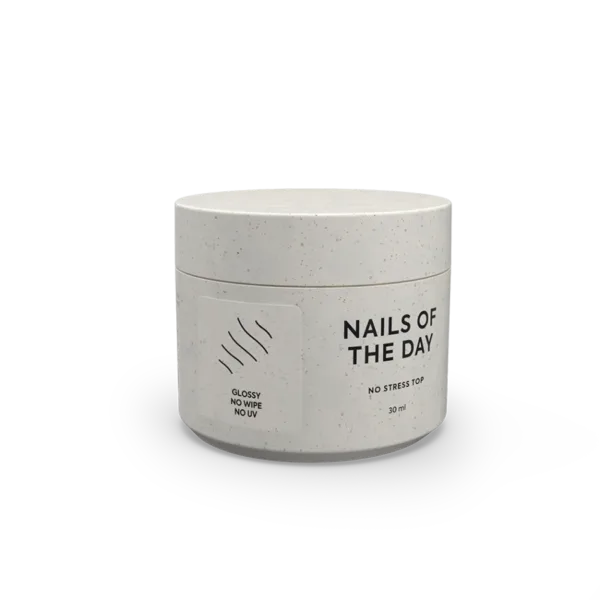 NAILSOFTHEDAY - No stress ANTI-SCRATCH top, 30 ml глянцевий топ без липкого шару і без уф-фільтрів, топ АНТИЦАРАПКА