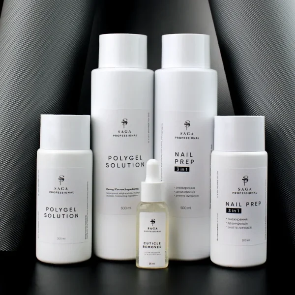 Saga -  рідина для полігелю POLYGEL SOLUTION 500 мл - Image 2