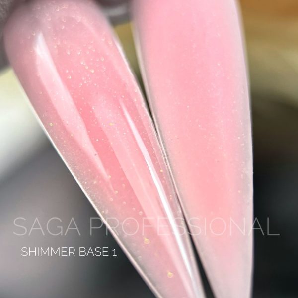 SAGA - База для гель-лаку Shimmer Base 15 мл № 1 - Image 2