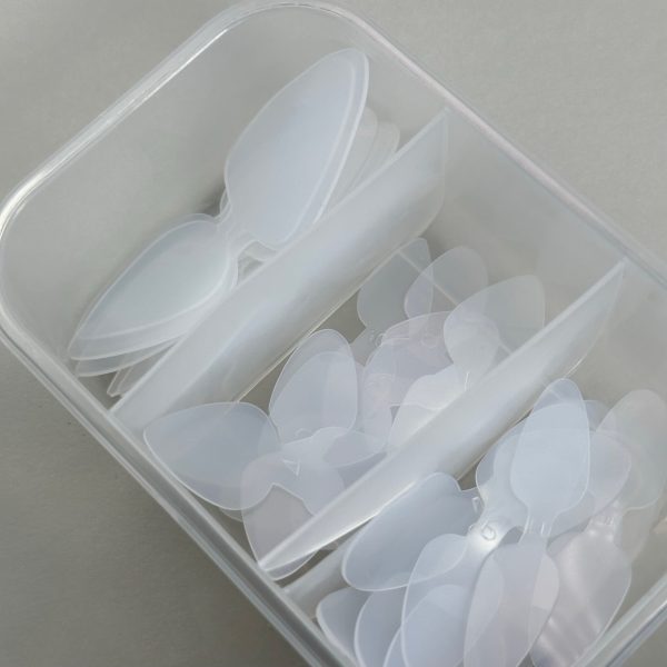 NAILSOFTHEDAY - Nail Silicone Double mold, 2 in 1 36pcs/bag (Type 10) — силіконові молди/трафарети для верхніх форм, 36 шт в коробці. - Image 3