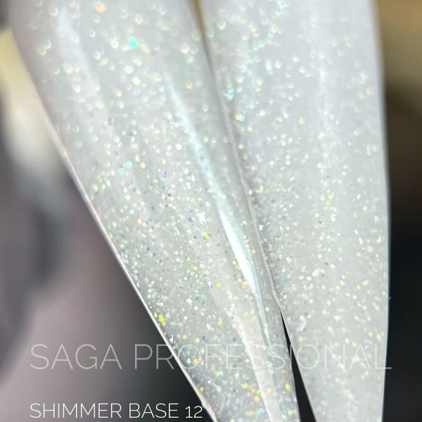 SAGA - База для гель-лаку Shimmer Base 15 мл № 12 - Image 2