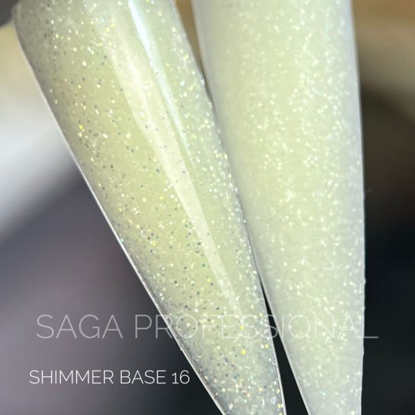 SAGA - База для гель-лаку Shimmer Base 15 мл № 16 - Image 2