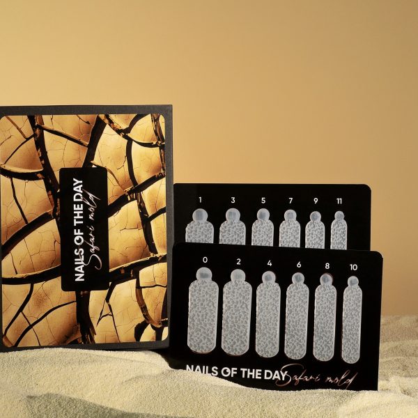 NAILSOFTHEDAY - silicone molds for upper forms/dry earth - Safari Dusty Terra (Type 16), 12 pcs силіконові молди для верхніх форм
