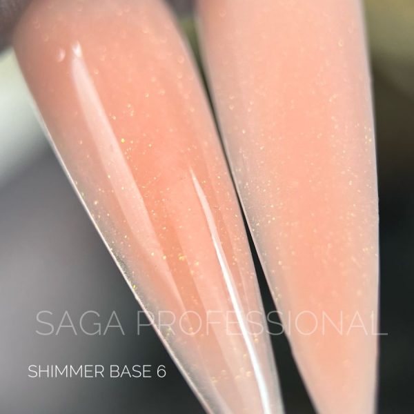 SAGA - База для гель-лаку Shimmer Base 15 мл № 6 - Image 2