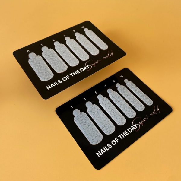 NAILSOFTHEDAY - Wild Safari Leopard, silicone form; 12pcs/packet — силіконові молди для верхніх форм/леопард (Type 18),12 шт в брендованому пакеті. - Image 2