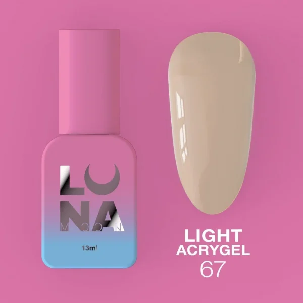 LUNA MOON - Рідкий Гель Light Acrygel 13ml  № 67