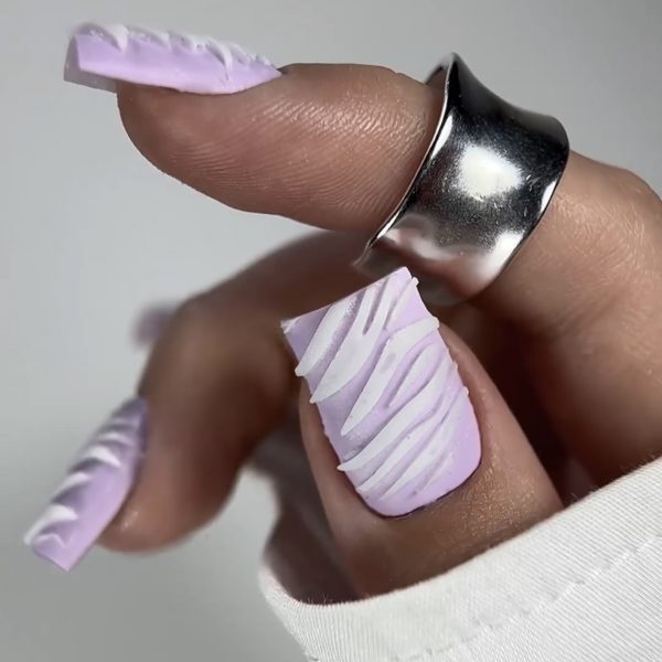 NAILSOFTHEDAY - Wild Safari Zebra, silicone form; 12pcs/packet — силіконові молди для верхніх форм/зебра (Type 19),12 шт в брендованому пакеті. - Image 3