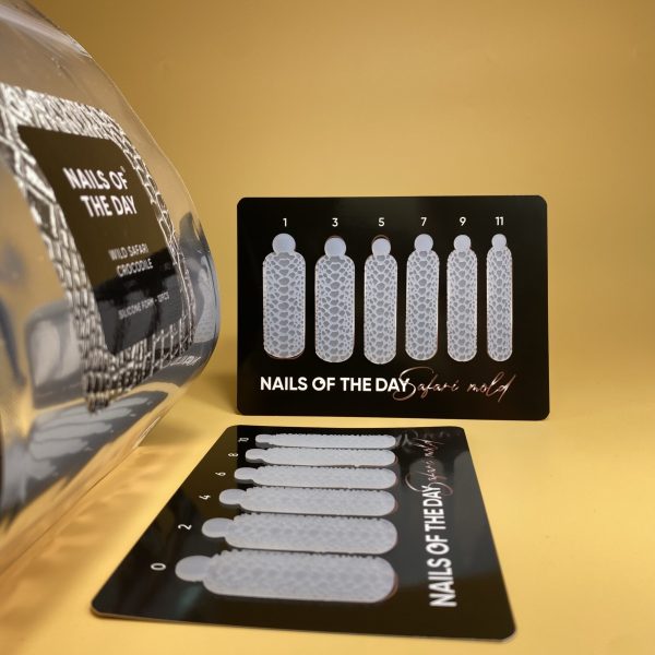 NAILSOFTHEDAY - Wild Сrocodile, silicone form; 12pcs/packet — силіконові молди для верхніх форм/крокодил (Type 20),12 шт в брендованому пакеті.